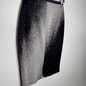NWOT Yoana Baraschi Elegant Black and Gray Women's Skirt Size 6 Dark Academia